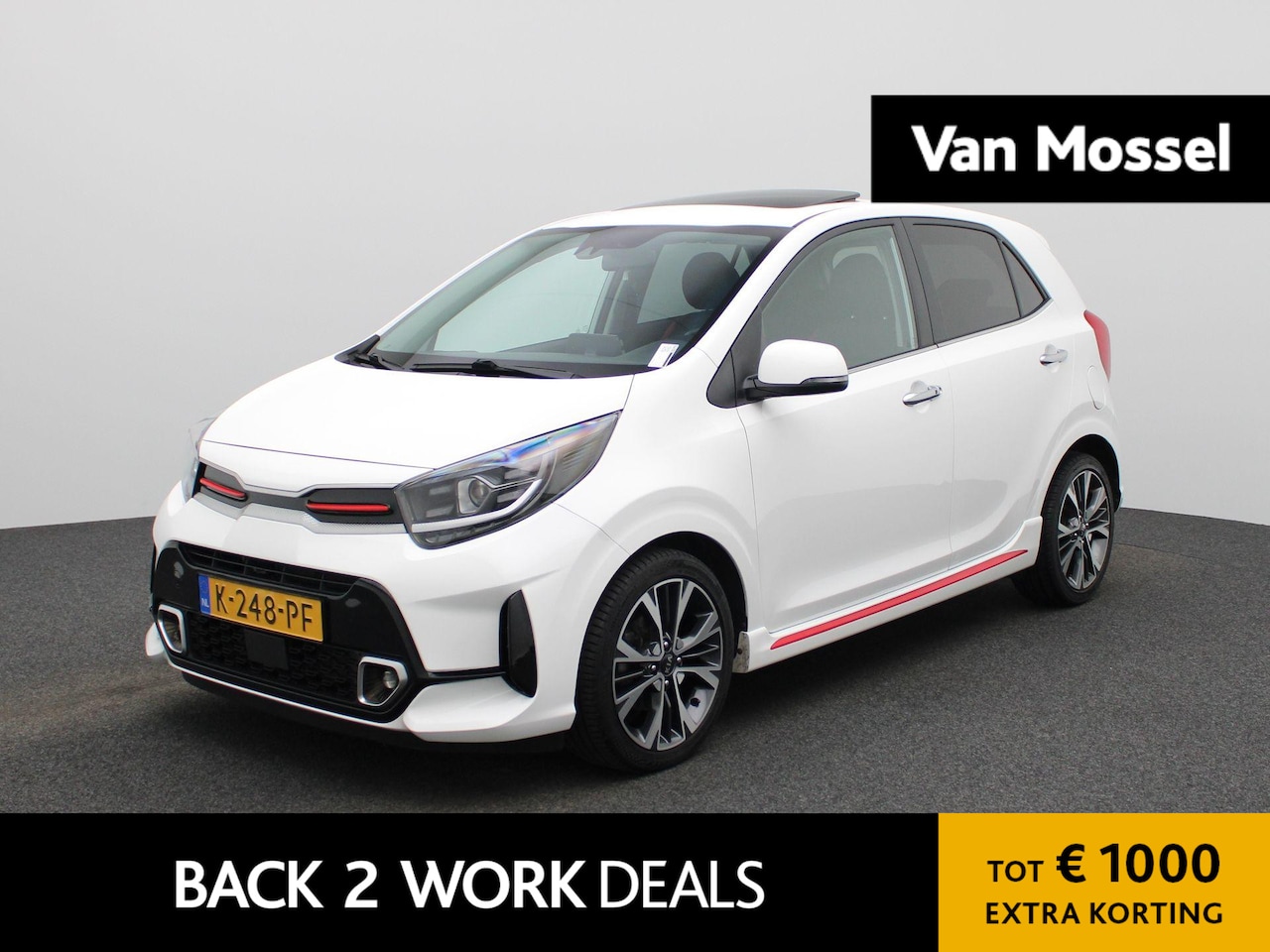 Kia Picanto - 1.0 T-GDi GT-Line 5p | Navigatie | Schuifdak | Stoel/Stuur verwarming | Apple Carplay / An - AutoWereld.nl