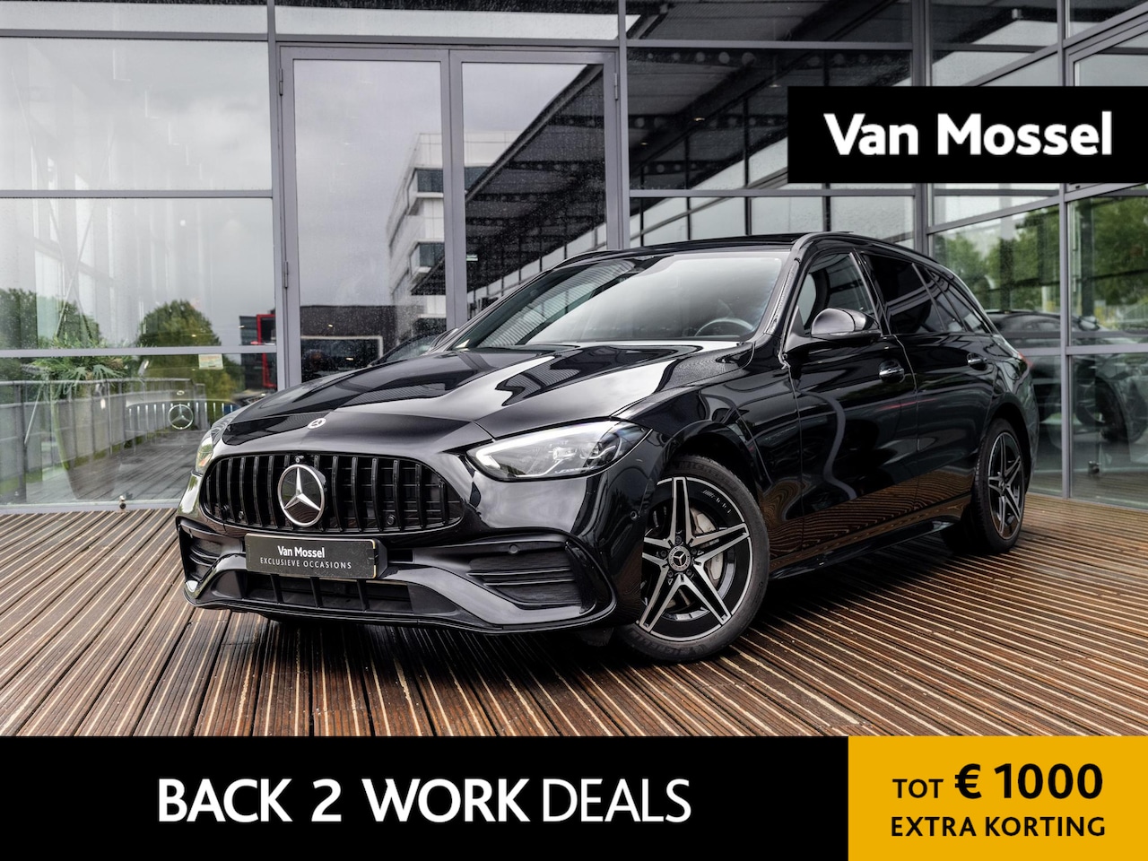 Mercedes-Benz C-klasse Estate - 300 e AMG Line | NIGHT PAKKET | PANORAMA-SCHUIF-KANTELDAK | STOELMEMORY | KEYLESS ENTRY | - AutoWereld.nl