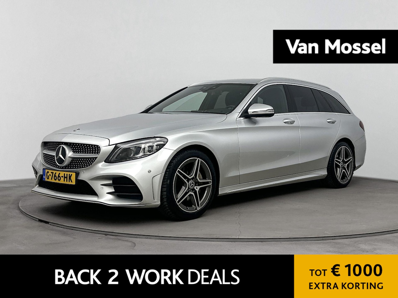 Mercedes-Benz C-klasse Estate - 160 Business Solution AMG Plus Upgrade Edition | Navigatie | Sfeerverlichting | Trekhaak | - AutoWereld.nl
