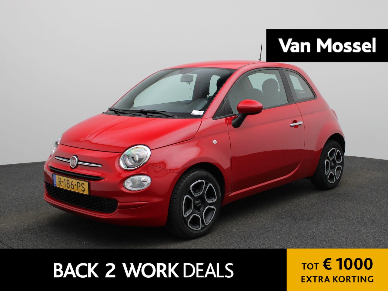 Fiat 500 - 1.0 Hybrid Club | AIRCO | LED | BLUETOOTH | LMV | MULTIFUNCTIONELE STUUR | - AutoWereld.nl