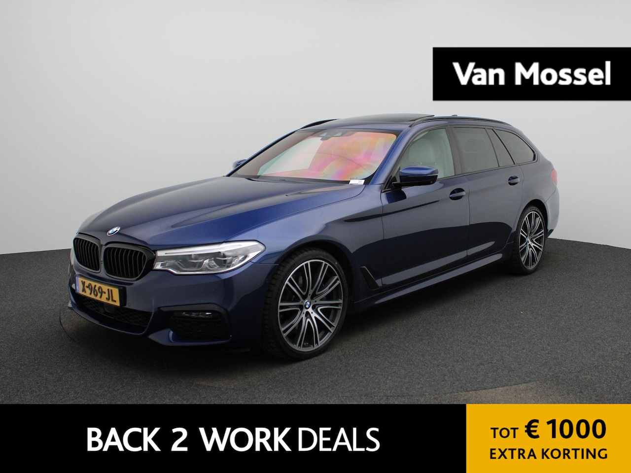 BMW 5-serie Touring - 540i xDrive High Executive | Automaat | Panoramadak | Harman Kardon | Lederen Bekleding | - AutoWereld.nl