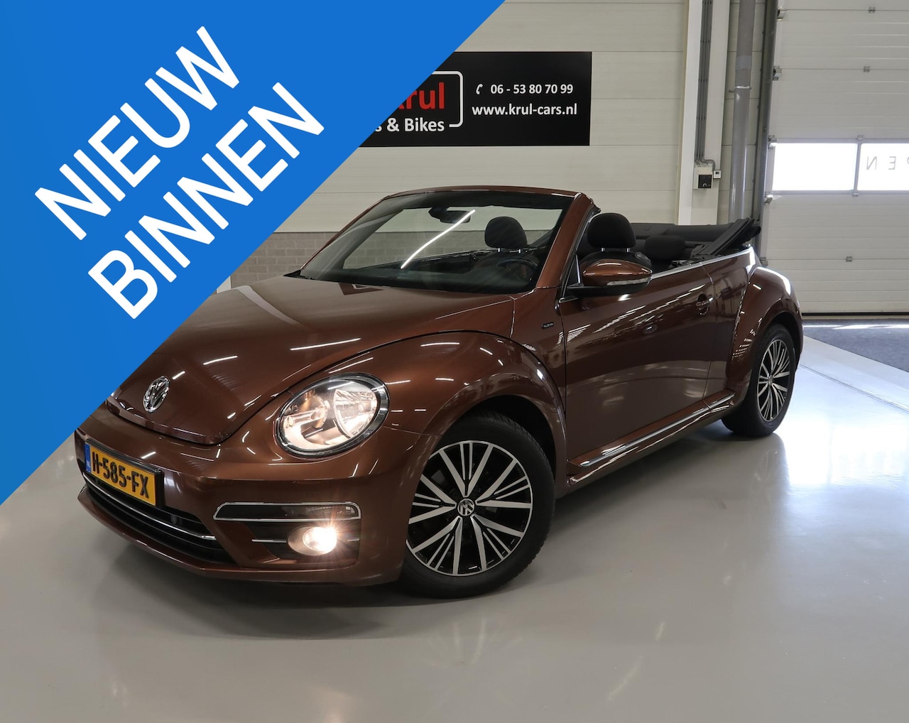Volkswagen Beetle Cabriolet - 1.2 TSI Allstar Automaat Camera App connect Navigatie Airco-ecc Stoelverwarming 17 inch Cr - AutoWereld.nl