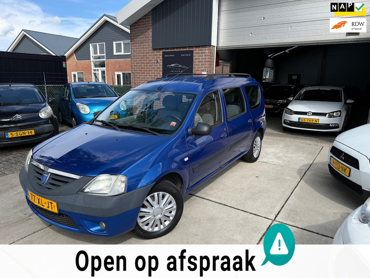 Dacia Logan MCV - 1.6 Ambiance |NIEUWE APK|NAP KM STAND|IJSKOUDE AIRCO|CENTRALEN DEUREN|BOEKJES|2 SLEUTELS|2 - AutoWereld.nl