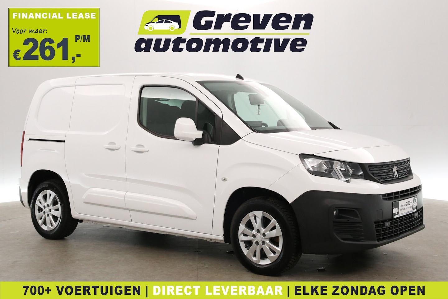Peugeot Partner - 1.5 BlueHDI 130PK | Automaat | Clima | Camera | 3 Zits | Trekhaak | 2xSchuifdeur | Carplay - AutoWereld.nl