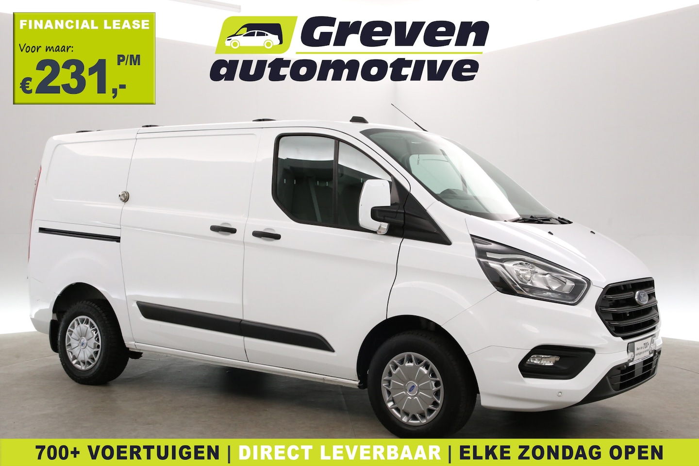 Ford Transit Custom - 2.0 TDCI L1H1 | Airco | Cruise | 3 Zits | Trekhaak | Parkeersens. - AutoWereld.nl