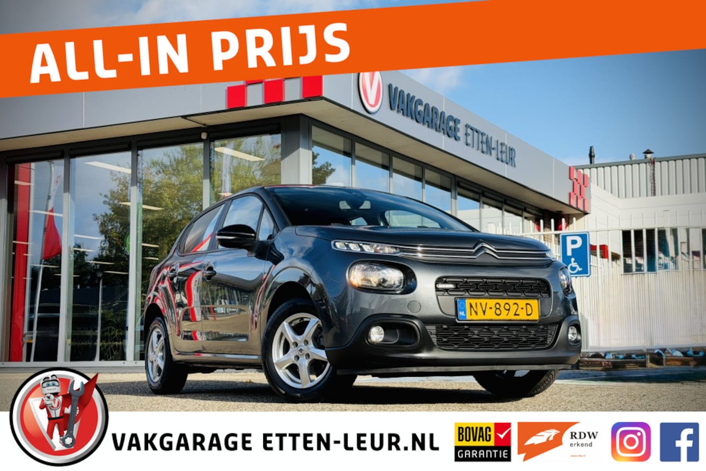 Citroën C3 - 1.2 Feel | CLIMA | PARKEERSENSOREN | CARPLAY | TREKHAAK - AutoWereld.nl