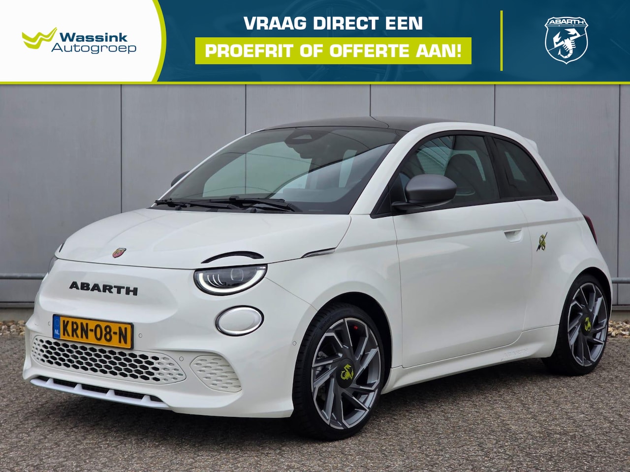 Abarth 500 - Turismo 42 kWh Navigatie | Parkeercamera | Glasdak - AutoWereld.nl