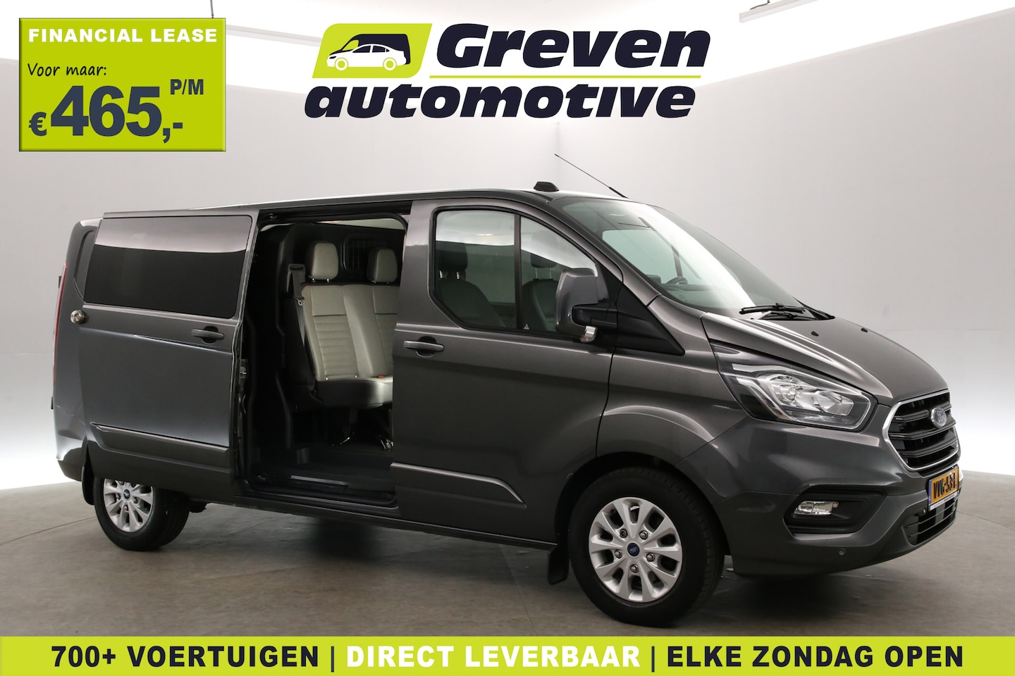 Ford Transit Custom - 2.0 TDCI L2H1 Limited 170PK | Dubbele Cabine | Automaat | Airco | Camera | Cruise | 2xSchu - AutoWereld.nl