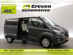 Ford Transit Custom - 2.0 TDCI L2H1 Limited 170PK | Dubbele Cabine | Automaat | Airco | Camera | Cruise | 2xSchu