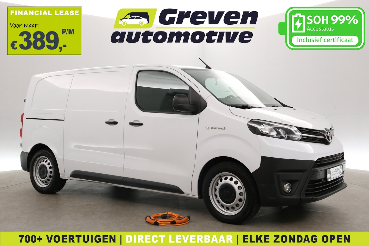 Toyota ProAce Electric Worker - 75 kWh L2H1 | Snelladen | SOH 99% | Airco | Cruise | 3 Zits | Carplay | Parkeersens. - AutoWereld.nl