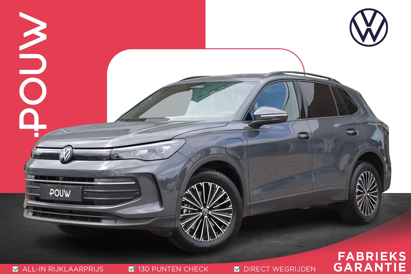 Volkswagen Tiguan - 1.5 eHybrid 204pk Life Edition | SoH 100% | 360 Camera | Adaptive Cruise | PDC | Stoelverw - AutoWereld.nl
