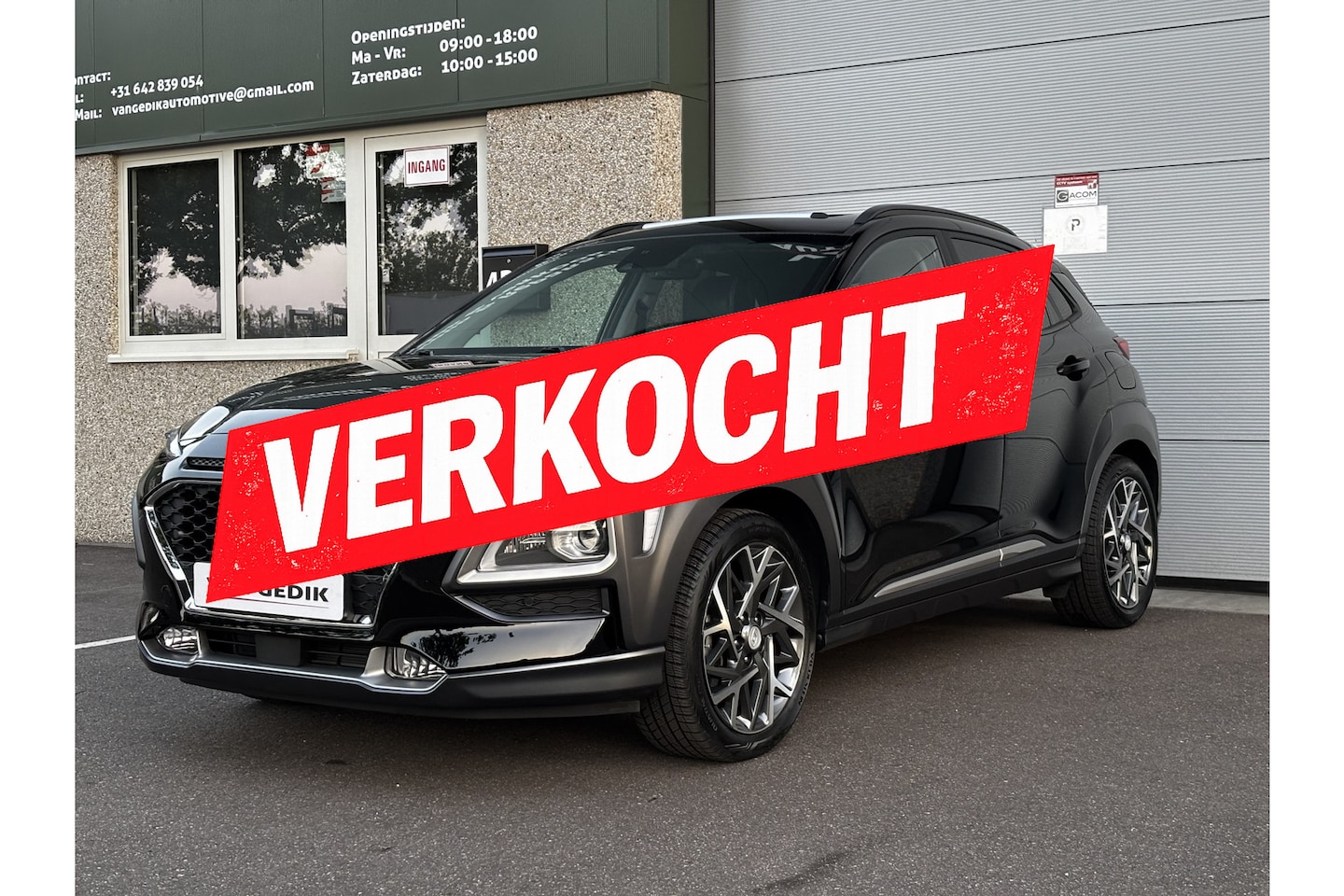 Hyundai Kona - 1.6 GDI HEV Premium Sky Schuifdak Keyless Carplay Leer VOLL Nap - AutoWereld.nl