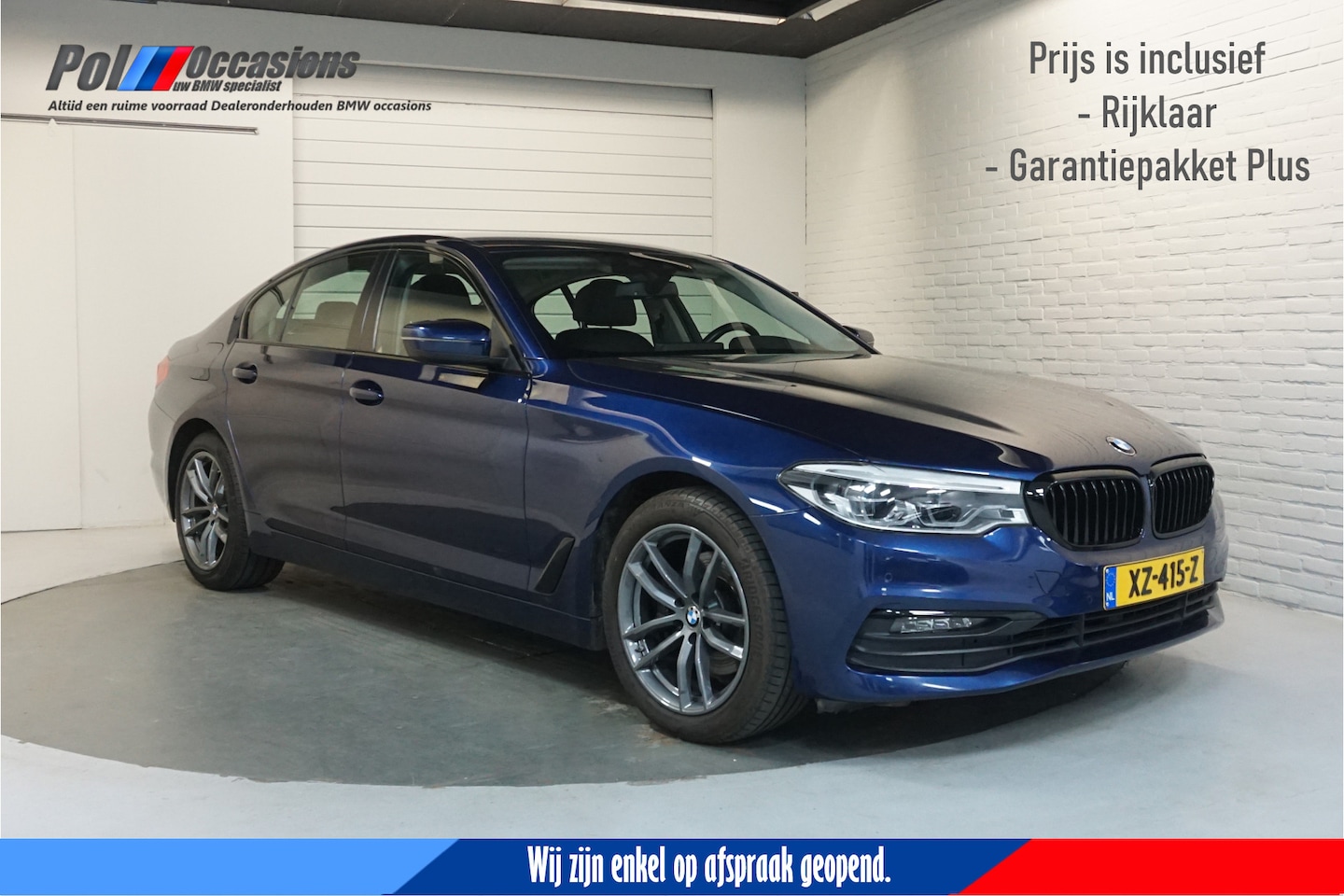BMW 5-serie - 520i High Exe Comfortstoel | Dealerauto | Trekhaak | Leder - AutoWereld.nl
