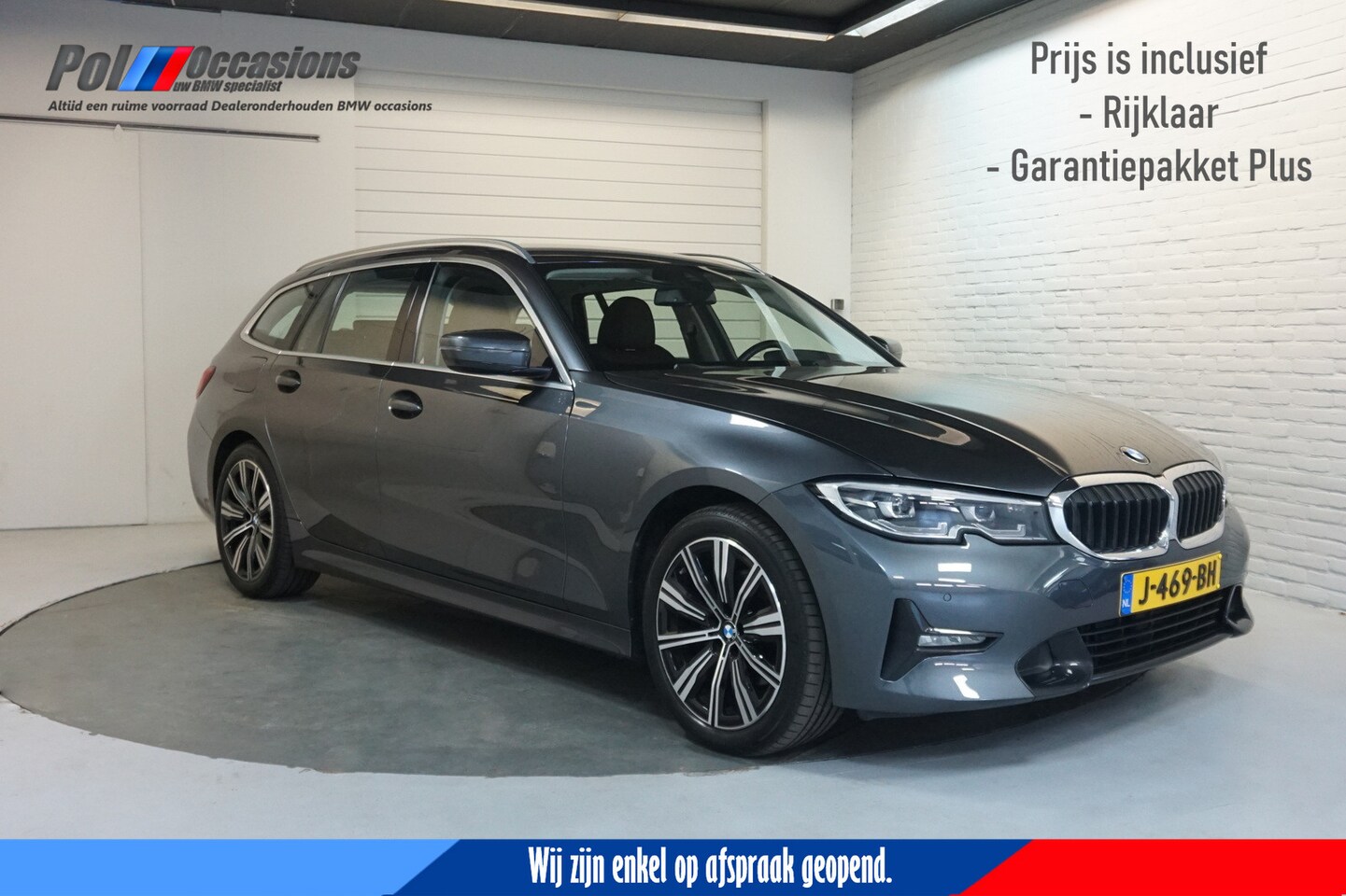 BMW 3-serie Touring - 320i Rijklaar! | Leder | Sportinter | Carplay | DAB + - AutoWereld.nl