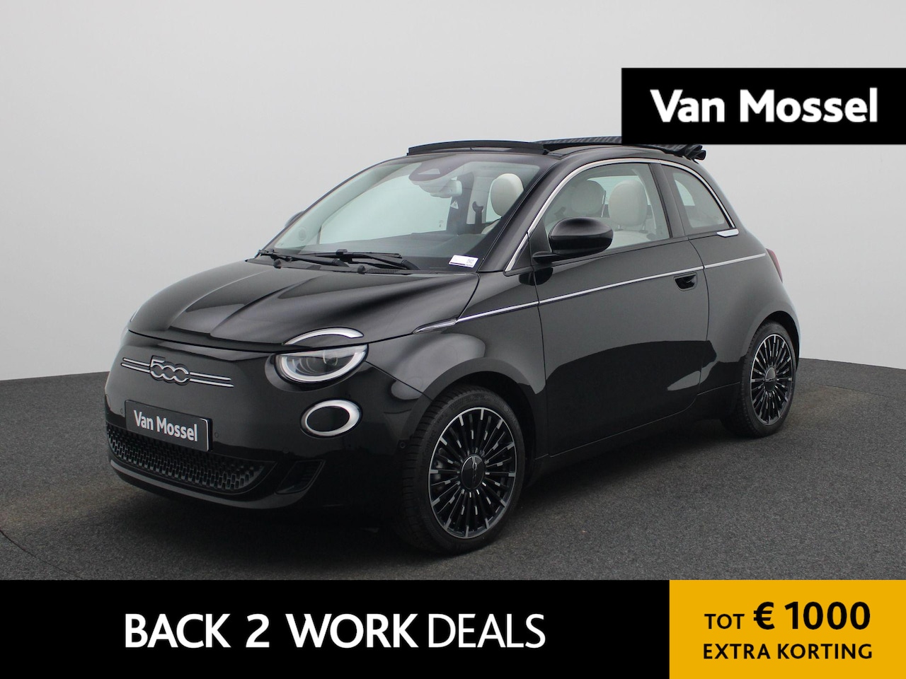 Fiat 500 C - La Prima By Bocelli 42 kWh | Cruise Control | Achteruitrijcamera | Stoelverwarming | Clima - AutoWereld.nl