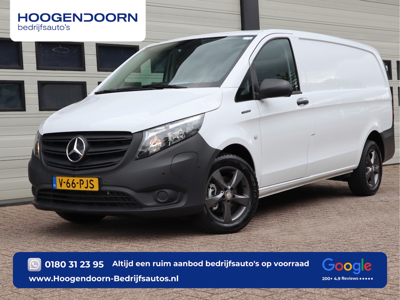 Mercedes-Benz eVito - 112 66 kWh SoH 97,6 % AC + DC Snelladen L2 Lang - Camera - 3 Zits - Betimmerd - AutoWereld.nl