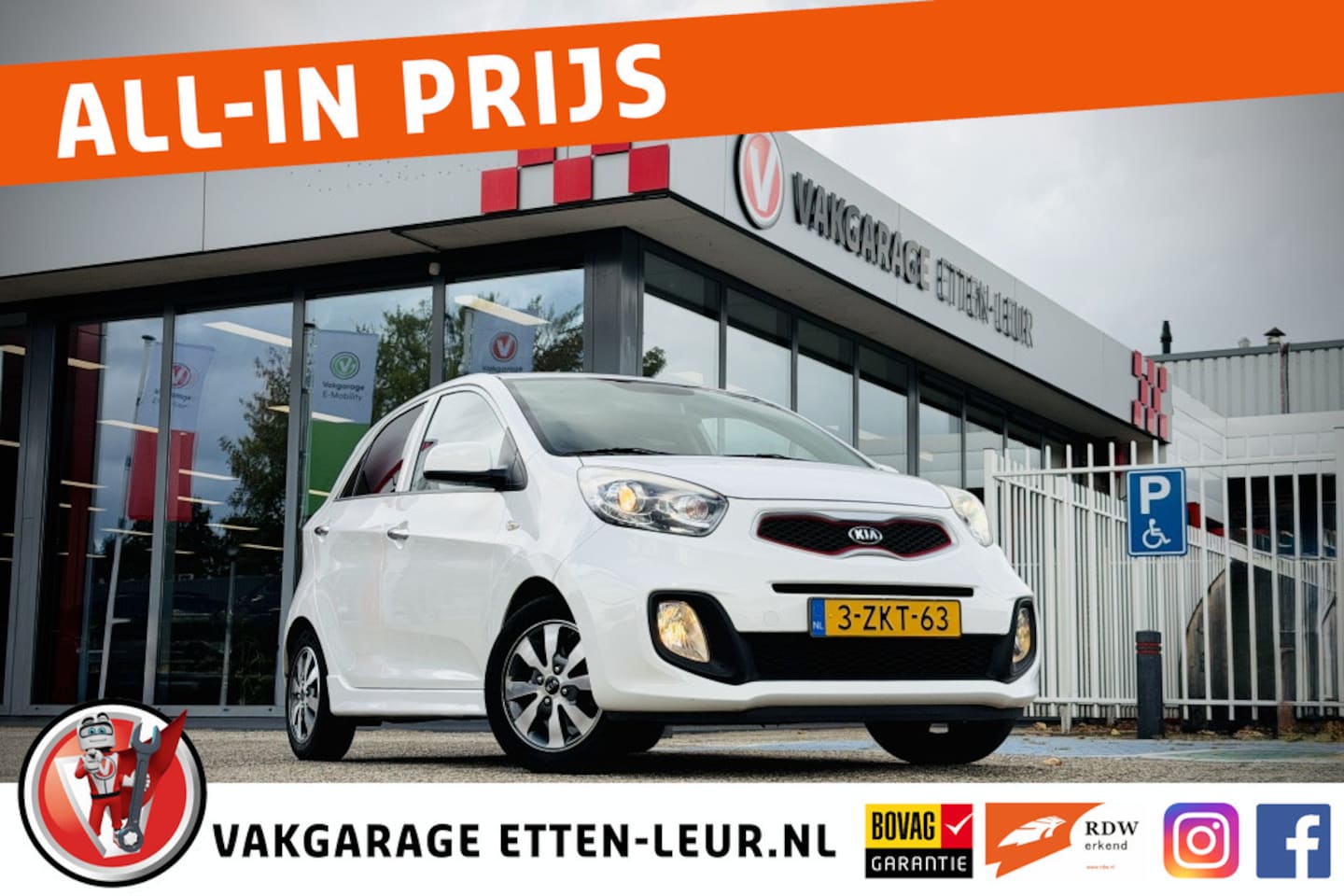 Kia Picanto - 1.0 X-treme/ cruisecontrole/leder/climate control - AutoWereld.nl