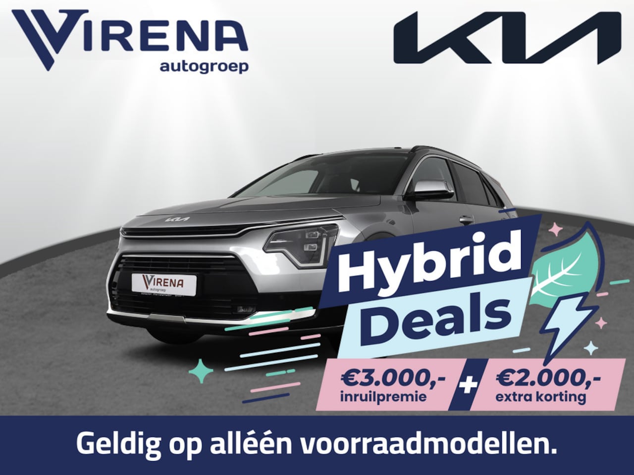 Kia Niro - 1.6 GDi Hybrid DynamicPlusLine - Prijs incl. Hybrid Deals - Meerdere kleuren uit voorraad - AutoWereld.nl