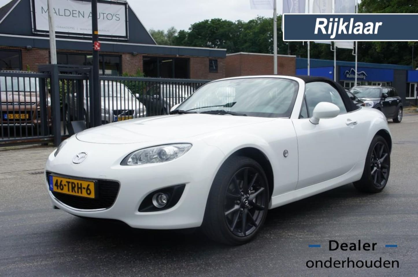 Mazda MX-5 - 1.8 KYUDO LEDER/PARELMOERWIT/NAVI/CLIMA/CRUISE NL-AUTO PERFECTE STAAT - AutoWereld.nl