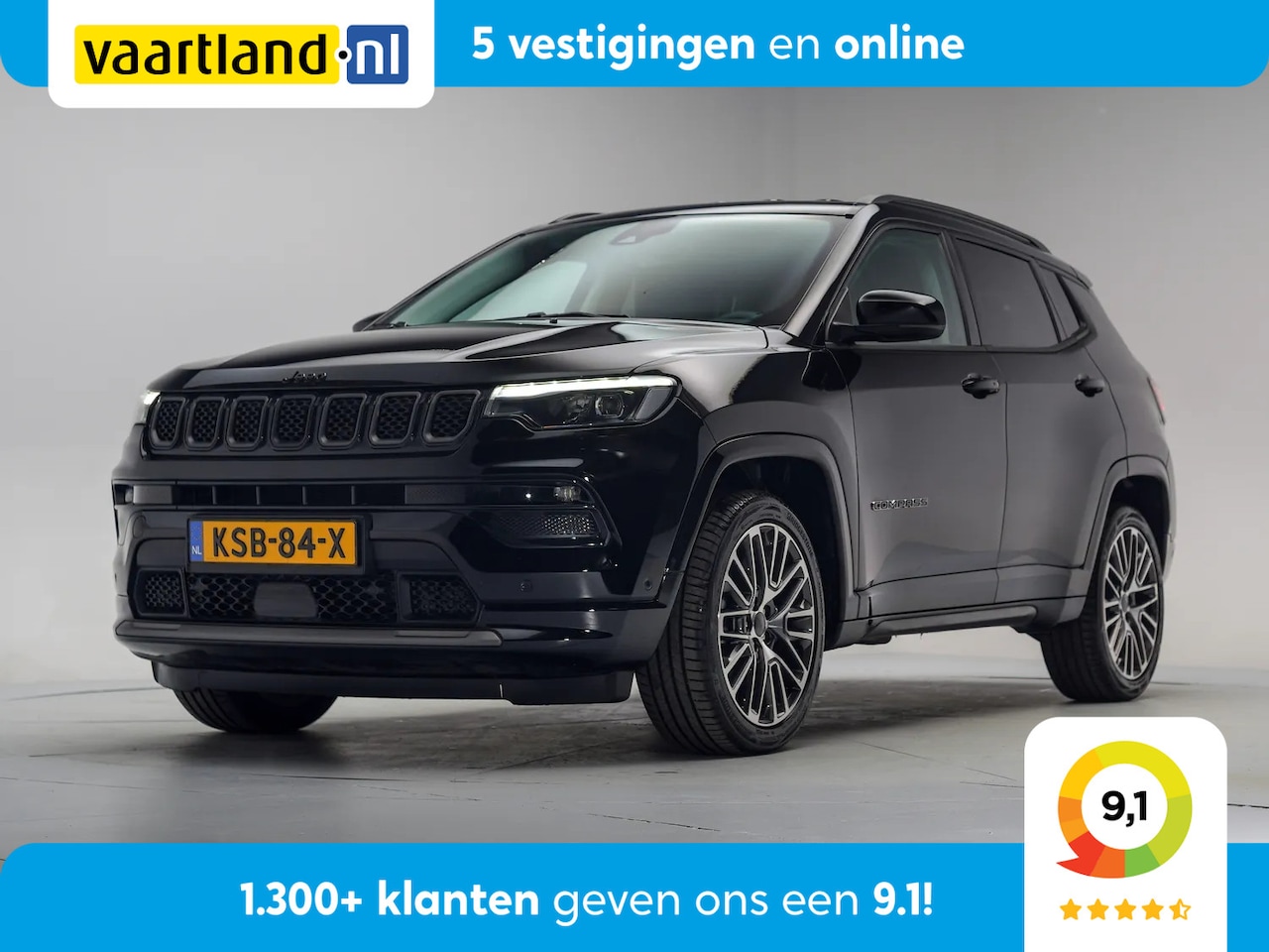 Jeep Compass - 1.5 e-Hybrid Summit Aut. [ Adapt.cruise Camera Leder ] - AutoWereld.nl