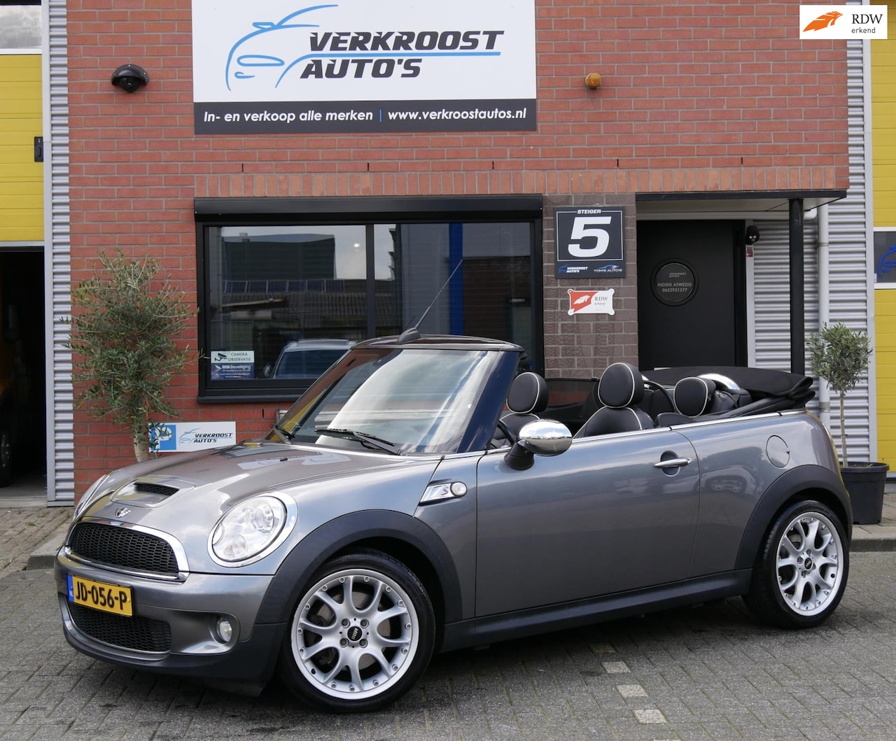 MINI Cabrio - Mini 1.6 Cooper S Chili luxe leder.new ketting. navi. stoelverwarming. cruise - AutoWereld.nl