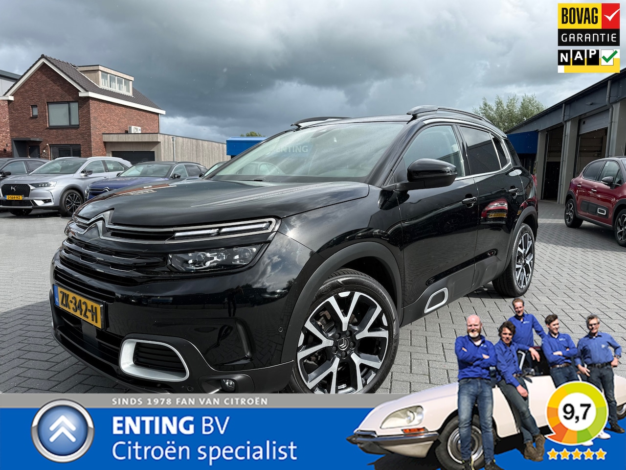 Citroën C5 Aircross - 1.2 PT 130 SHINE NAVI DAB+ ADAPT CRUISE CAMERA FULL LED NIEUWE DISTR RIEM - AutoWereld.nl