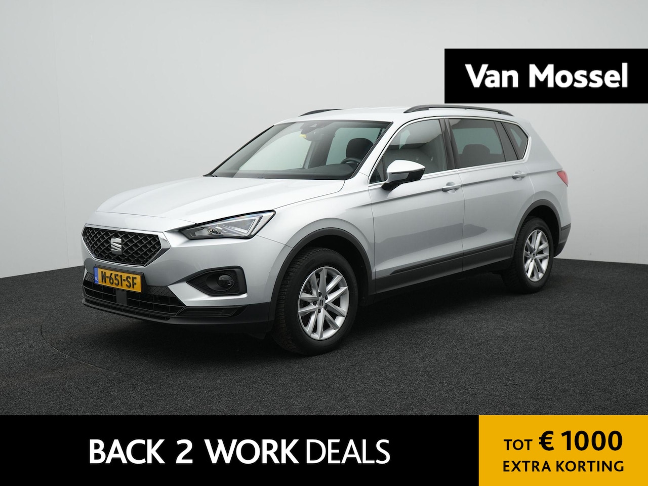 SEAT Tarraco - 1.5 TSI Style Business Intense 7p. AUTOMAAT | ADAPTIEVE CRUISE | NAVIGATIE | CAMERA | 7 ZI - AutoWereld.nl