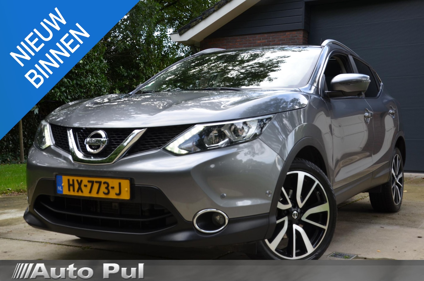 Nissan Qashqai - 1.2 Tekna Automaat/Ecc/Pdc/Camera-Rondom/Cr-Controle/Leder/Privacy-Glass/Trekhaak/Stoelver - AutoWereld.nl