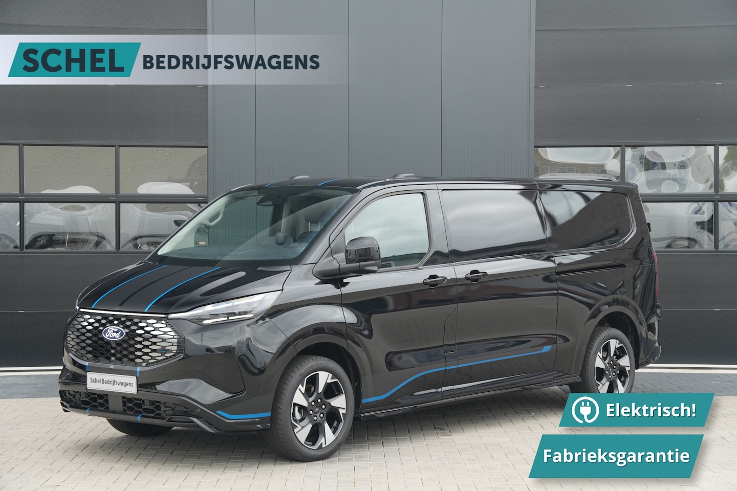 Ford Transit Custom - E-Transit 340 L2H1 Sport 71 kWh 218pk - 2x Schuif - ACC - B&O - Navi - Stoel/Stuurverwarmi - AutoWereld.nl