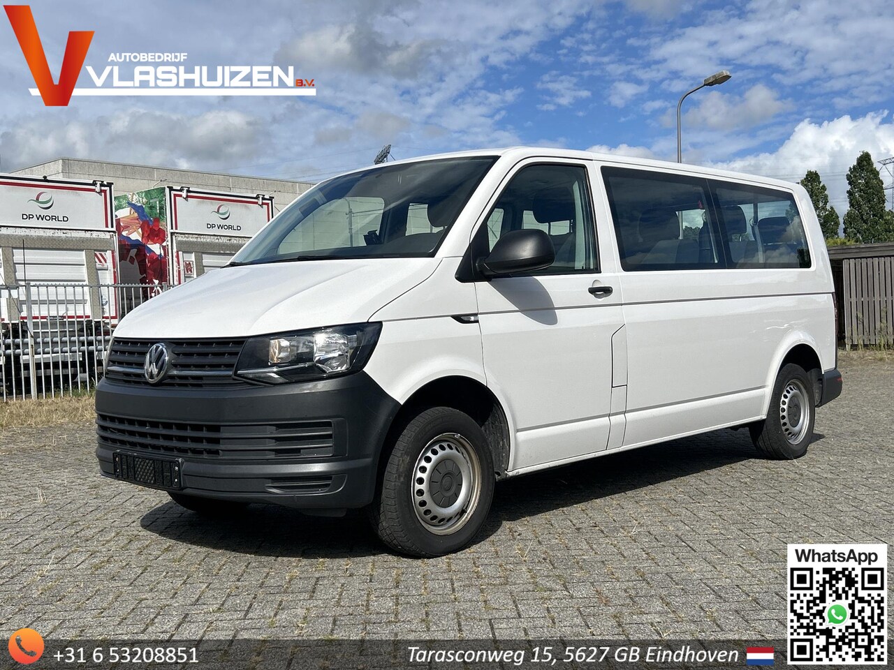 Volkswagen Transporter Kombi - 2.0 TDI L2H1 | € 9.450,- NETTO! | 9 Persoons | Airco | Standkachel - AutoWereld.nl