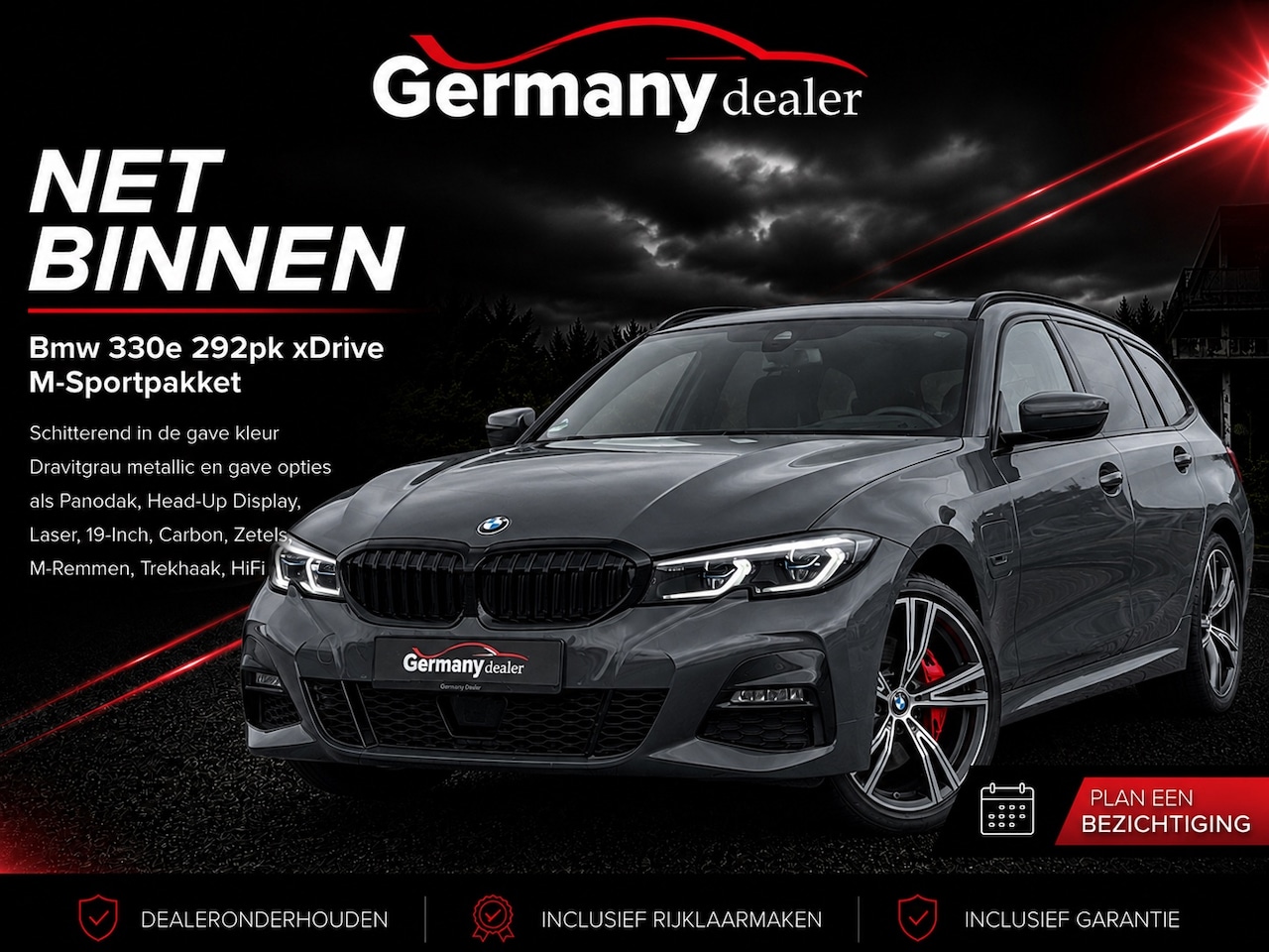 BMW 3-serie Touring - 330e xDrive 292pk M-Sport Dravit Pano Trekhaak Carbon Head-Up Laser 19-Inch VOL! - AutoWereld.nl