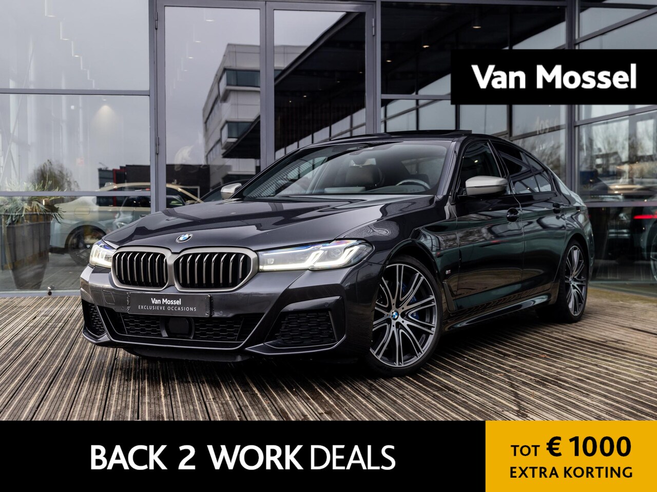 BMW 5-serie - M550i xDrive High Executive | HARMAN KARDON | COMFORT ACCES | BMW LASER LIGHT | 20 INCH | - AutoWereld.nl