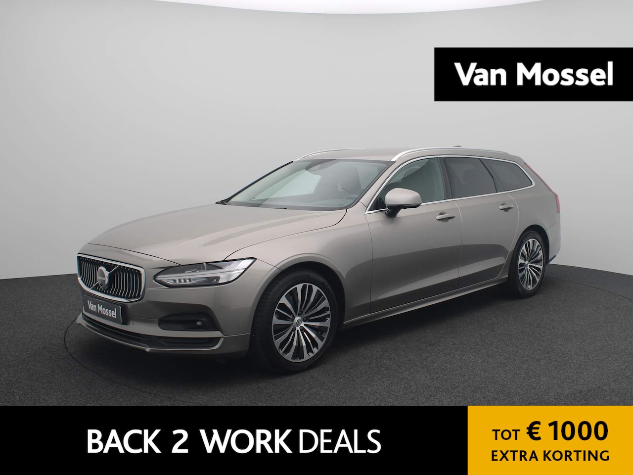 Volvo V90 - 2.0 B4 Momentum Pro | Leder | Wegklapbare-Trekhaak | Stoel + Stuurverwarming | Adaptive Cr - AutoWereld.nl