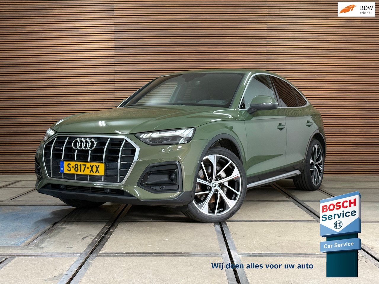Audi Q5 Sportback - 50 TFSI e S-line edition | Luchtvering | District Green | Ambient | Matrix-LED / OLED | Bu - AutoWereld.nl
