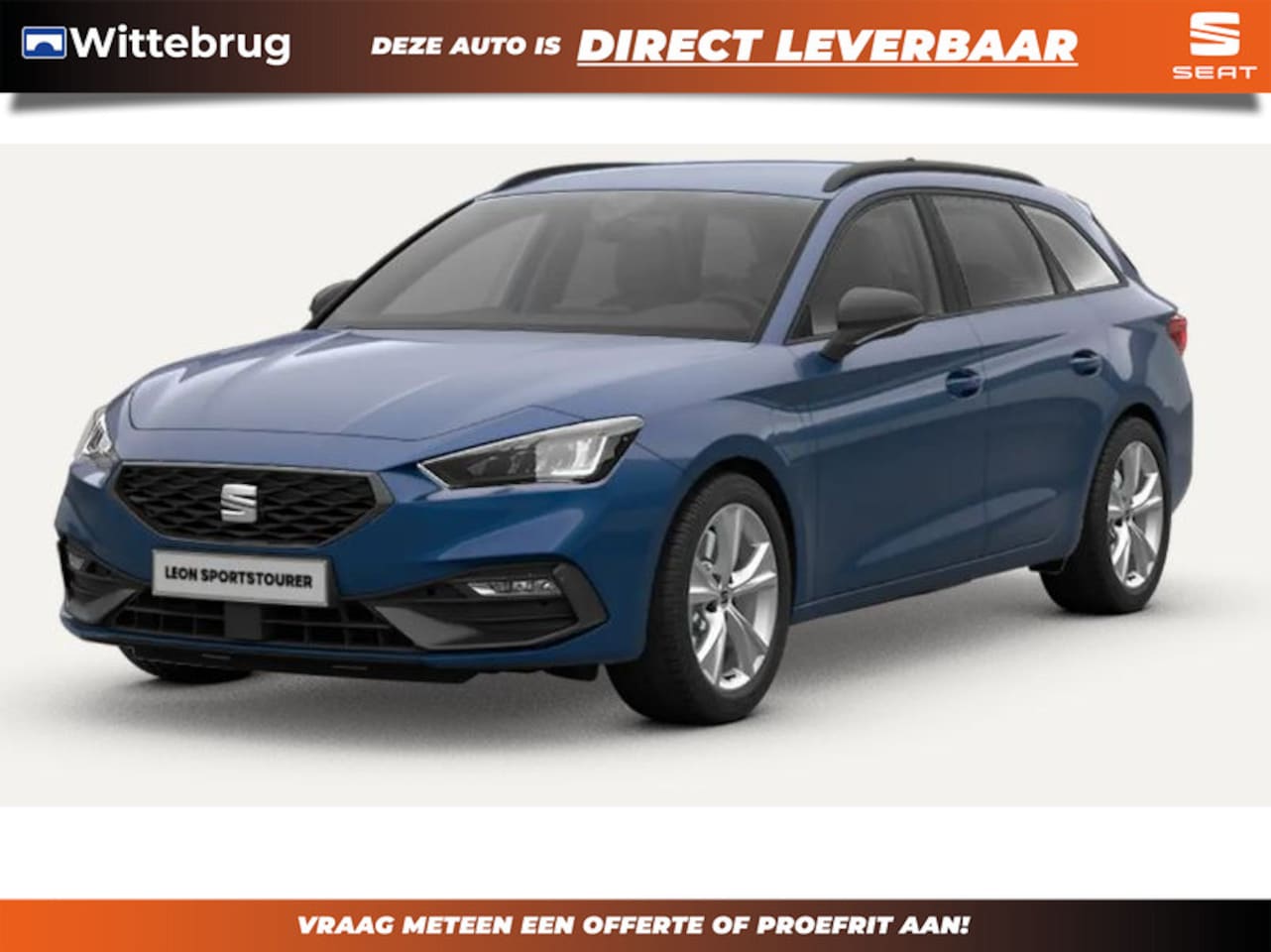 SEAT Leon Sportstourer - 1.5 TSI e-Hybrid FR Business Panoramadak - 18 inch Performance Aero velgen - AutoWereld.nl