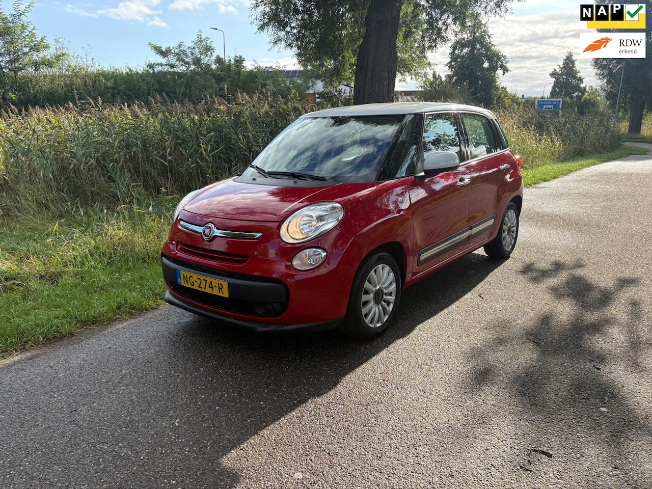 Fiat 500 L - 0.9 TwinAir PopStar Airco Cruise Navi Trekhaak Pdc - AutoWereld.nl