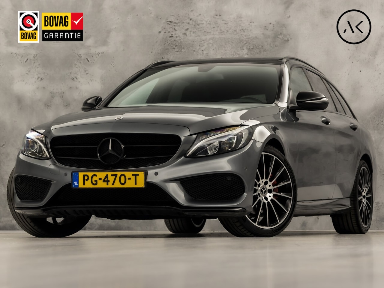 Mercedes-Benz C-klasse - 180 AMG Sport 156Pk Automaat (PANORAMADAK, NAVIGATIE, LEDER, ELEK SPORTSTOELEN, STOELVERWA - AutoWereld.nl