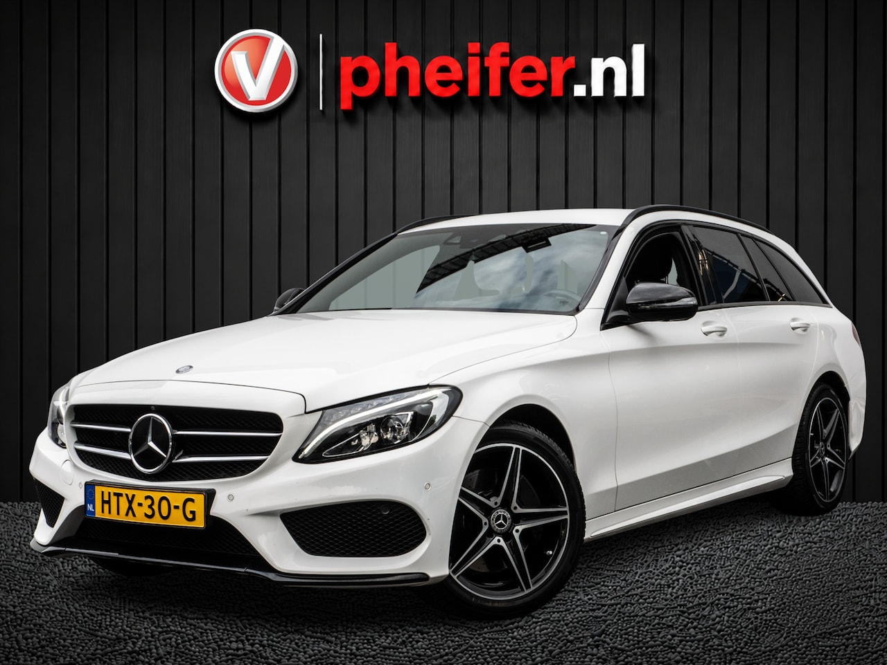 Mercedes-Benz C-klasse Estate - 250 Aut. 211pk AMG-Line Trekhaak/ Head up/ Adapt. cruise/ Blindspot/ 360 Camera/ Navigatie - AutoWereld.nl