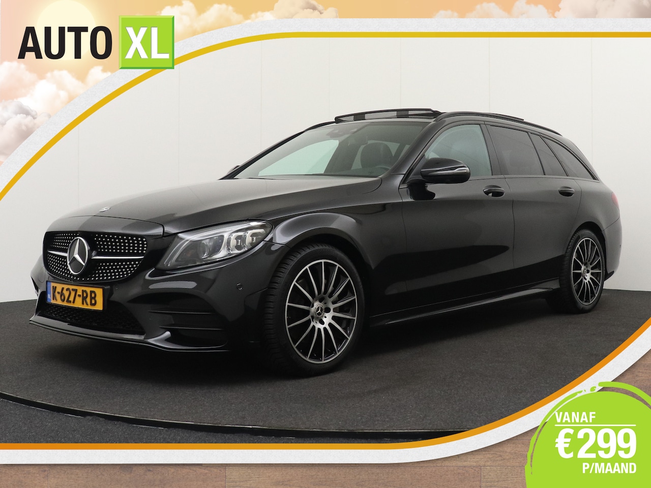 Mercedes-Benz C-klasse Estate - 180 Business Solution AMG Pano-Dak Sfeerverlichting Carplay - AutoWereld.nl