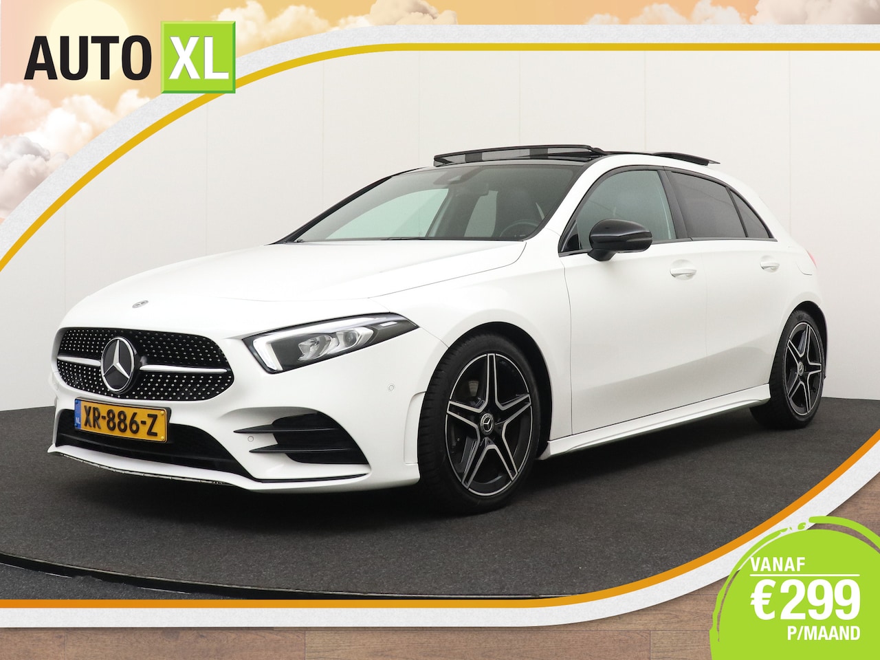 Mercedes-Benz A-klasse - 200 164 PK Aut. AMG Night-Pack Pano-dak Camera 18'LMV - AutoWereld.nl