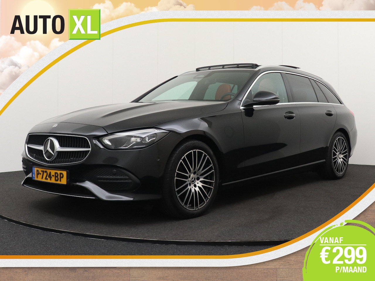 Mercedes-Benz C-klasse Estate - 200 Aut. Business+ Pano-Dak Leder Trekhaak - AutoWereld.nl