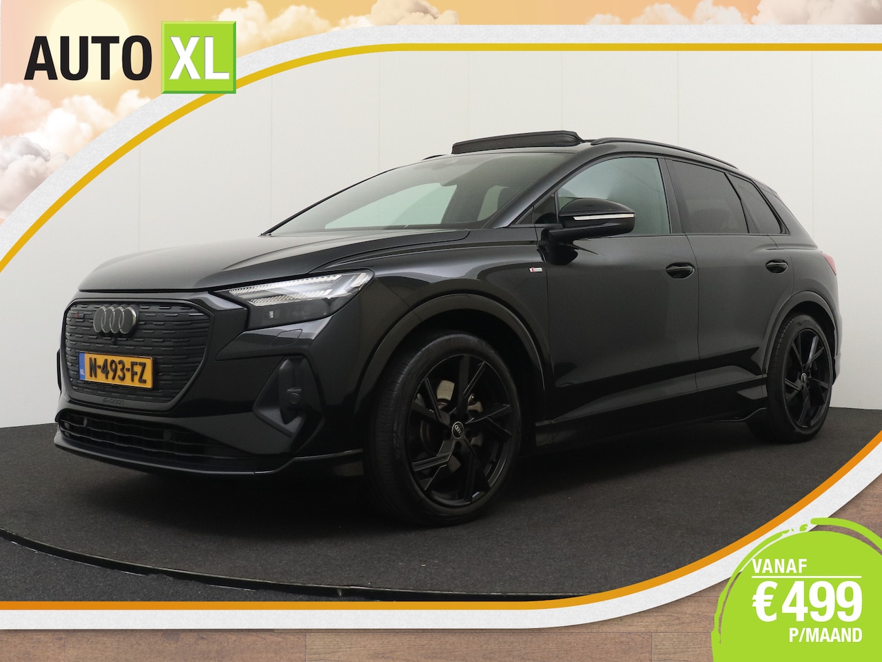 Audi Q4 e-tron - 40 S-Line Competition 77 kWh Warmtepomp 90% SOH Pano-dak Camera - AutoWereld.nl