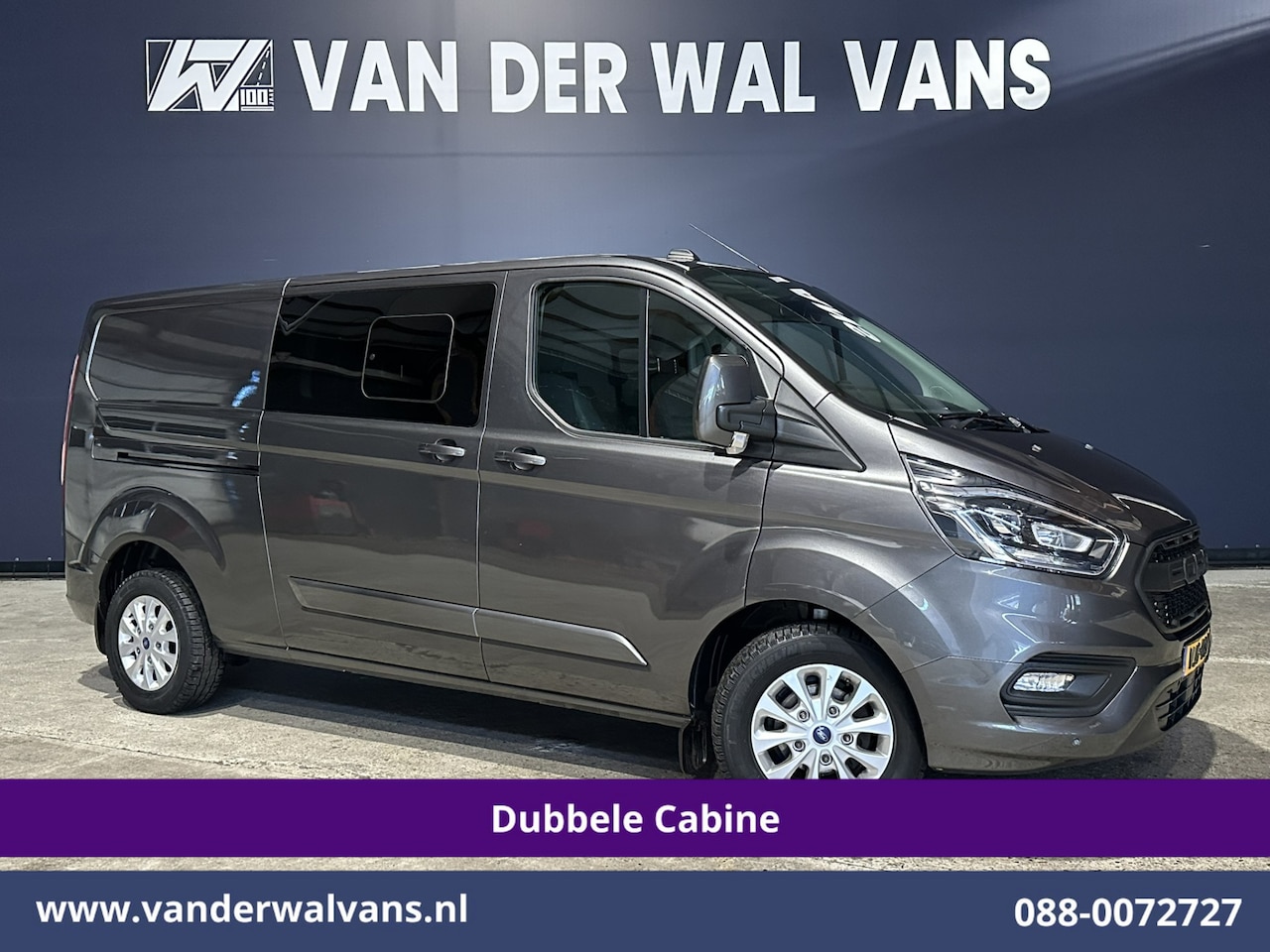 Ford Transit Custom - 2.0 TDCI 170pk Automaat L2H1 Dubbele Cabine Euro6 Airco | 5-Zits| Camera | Navigatie | LED - AutoWereld.nl