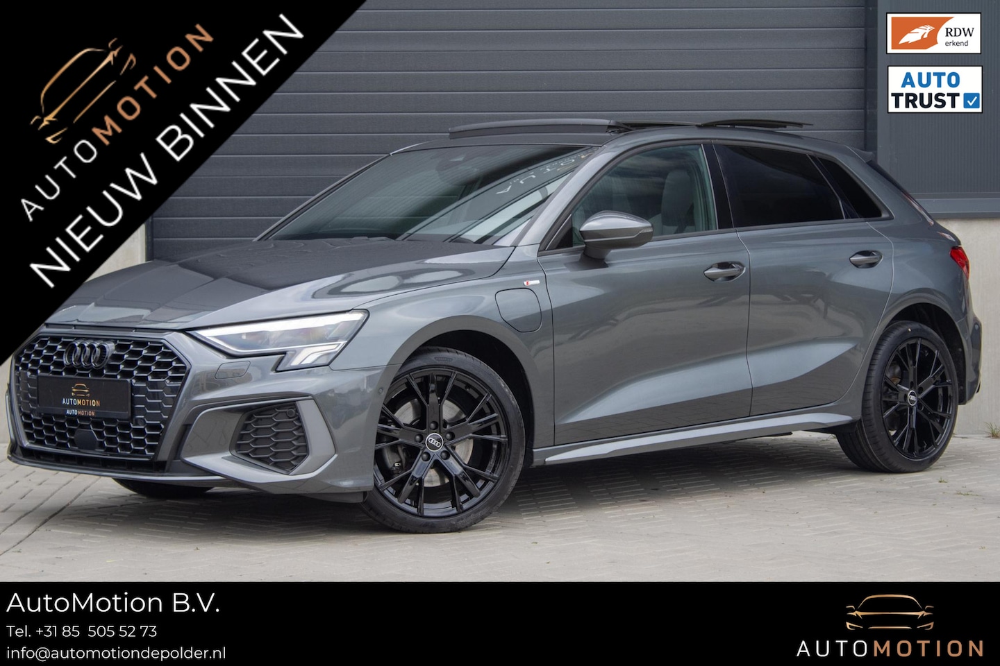 Audi A3 Sportback - 40 TFSIe Sline Pano Maxton B&O ACC Parkeerhulp Keyless - AutoWereld.nl