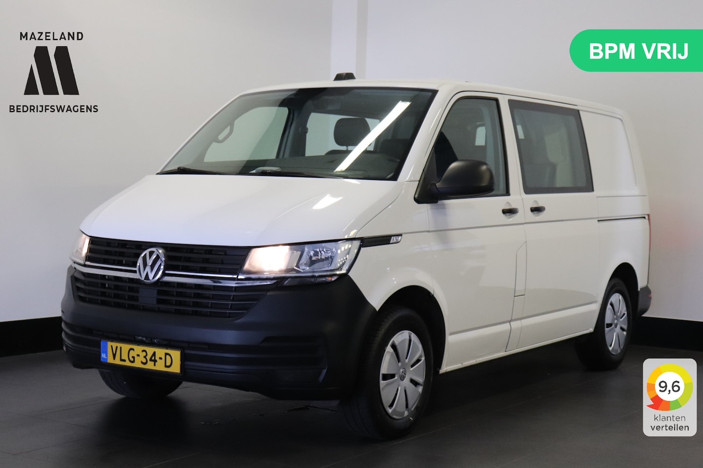Volkswagen Transporter - 2.0 TDI 150PK Automaat Dubbele Cabine EURO 6 - Airco - Cruise - Camera - € 18.900,- Excl. - AutoWereld.nl