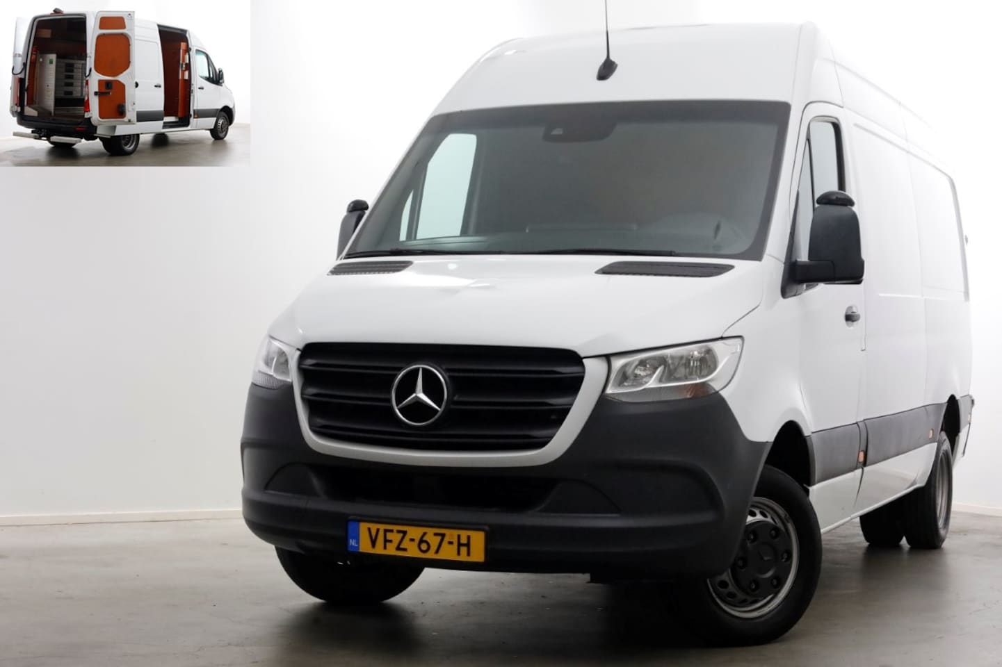Mercedes-Benz Sprinter - 516 CDI 163pk 7G Automaat L2H2 Camera/Inrichting/230V/Trekhaak 3500kg 05-2020 - AutoWereld.nl