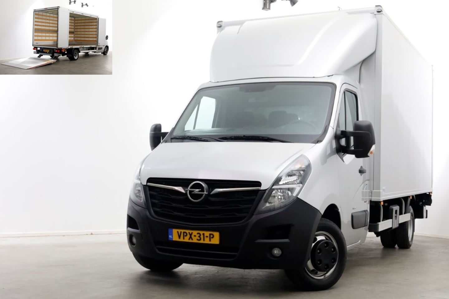 Opel Movano - 2.3 Turbo 165pk Bakwagen met bovensluit-laadklep 1000kg en zijlader L445cm 05-2022 - AutoWereld.nl