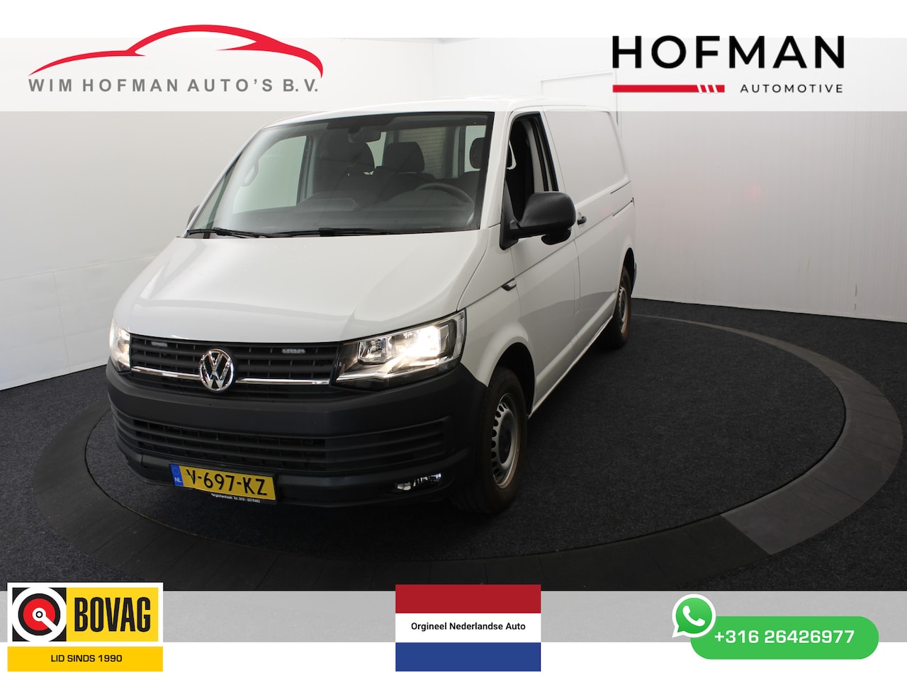 Volkswagen Transporter - 2.0 TDI 150PK Euro 6 Automaat L+R Schuifd Navi 3Pers Trekh PDC Airco Cruise - AutoWereld.nl