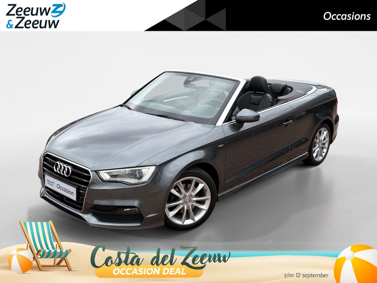 Audi A3 Cabriolet - 1.4 TFSI CoD Sport Pro Line S *Automaat*Navigatie*Parkeersensoren*Climate Control*Cruise C - AutoWereld.nl