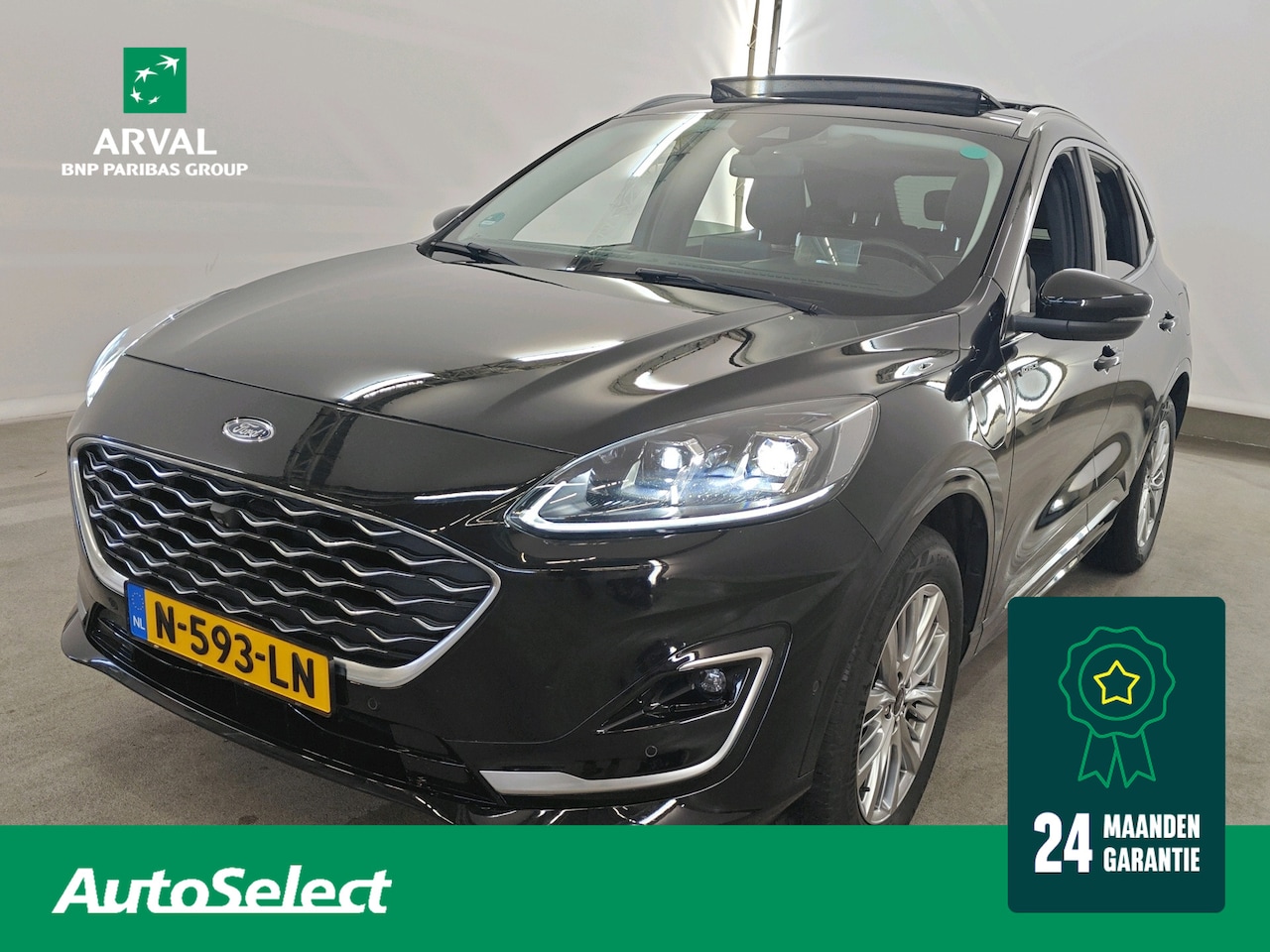 Ford Kuga - 2.5 PHEV 225pk Vignale | SOH 83% | Panoramadak | Trekhaak | Driver Assistant | Leder | Car - AutoWereld.nl